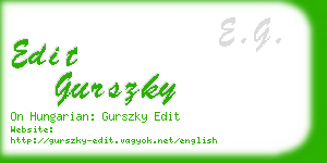 edit gurszky business card